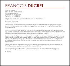 Exemple De Lettre De Motivation Technicien De Maintenance Modele De Lettres De Motivation