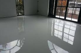 Bright White Epoxy And Urethane Floors Are Being Installed In Lofts And Condos What Do You Think Flooring Epoxy Floor Paint Garage Floor Epoxy