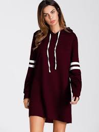 Varsity Striped Hoodie Dress Women S Hoodies Champion Hoodie Womens Hoodies On Sale Womens Designer Hoodies Shein Long Hoodie Dress Sweat Dress Hoodie Dress