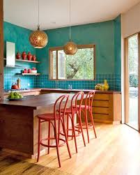 31 Bright And Colorful Kitchen Design Inspirations Kitchen Design Color Kitchen Inspiration Design Eclectic Kitchen