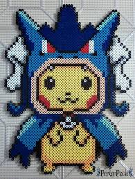 Be Prepared Everyone For I Am Making Perlers Of Pikachu Wearing Many Different Pokemon Costumes For Halloween Th Pokemon Bead Diy Perler Beads Perler Bead Art