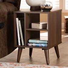 Baxton Studio Sami Mid Century Modern Walnut Finished Wood End Table Walmart Com Walmart Com In 2020 Wood End Tables End Tables Modern Apartment Furniture