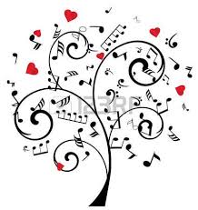 Arbre Notes Musique Illustration D Un Arbre Avec Des Notes De Musique Et Les C Urs Musique Peinture Dessin Musique Image Note De Musique