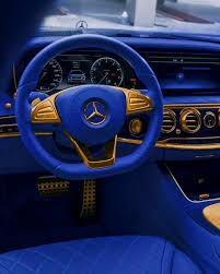 Blue Gold Mercedesbenz Sclass C Younis Pho Best Luxury Cars Luxury Cars Car Interior