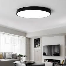 Ultra Thin Dimmable Led Modern Contemporary Nordic Style Flush Mount Ceiling Lights With Acrylic Shade For Bathroom Living Room Study Kitchen Bedroom Dining R Ceiling Lights Living Room Living Room Lighting Bedroom Ceiling Light