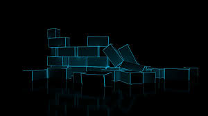 3d Blue Blocks Hd Wallpaper 1920x1080 Id 26854 In 2020 Desktop Wallpaper Design Wallpaper Pictures Black Wallpaper