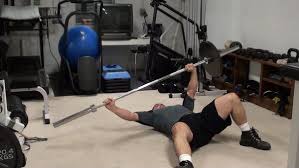 One Side Loaded Barbell Floor Press Train Heavy In The Bench Press Even At Home And With No Bench Bench Press Workout Guide Chest Workouts