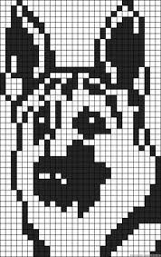 Pastor Aleman Alpha Patterns Pixel Art Minecraft Pixel Art