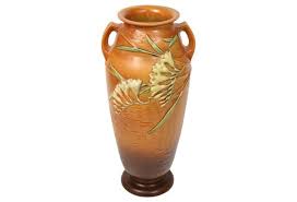 Burnt Orange Floor Vase W Freesia Floor Vase Vase Burnt Orange