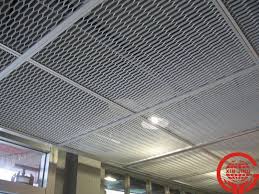 Metal Stretched Drop Ceiling Tiles Grid Panel Ceiling False Ceiling Metal Ceiling