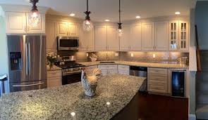 After Alder Softclose Cabinets In Ivory Hickory Hardwoods Ferro Gold Granite All Stainless Kitchen Colors Kitchen Remodel Granite Kitchen