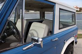 Early Ford Bronco Restored Bahama Blue Original Interior 302 Engine Velocity Restorations Classic Bronco Classic Ford Broncos Ford Bronco