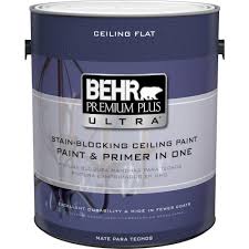 Behr Ultra 1 Gal Ultra Pure White Ceiling Flat Interior Paint And Primer In One 555801 The Home Depot White Ceiling Paint Painted Ceiling White Ceiling