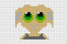 Harry Potter Dobby Pixel Art Dobby Harry Potter Harry Potter Crochet Harry Potter Perler Beads