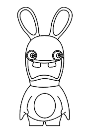 Lapins Cretins 4 Coloriage Lapin Lapin Cretin Dessin Coloriage