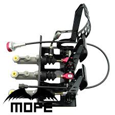 0 75 Master Cylinder Racing Car Brake Pedal Box Kit Hydraulic Pedal Box Clutch Brake Bias Floor Mounted With 3 Plastic Oil T Brakes Car Tank Masters Hydraulic