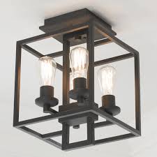 Industrial Cube Ceiling Light Rustic Ceiling Lights Ceiling Light Design Bedroom Ceiling Light