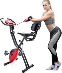 Merax 3 In 1 Adjustable Folding Exercise Bike Convertible Magnetic Upright Recumbent Bike With Arm In 2020 Biking Workout Recumbent Bike Workout Folding Exercise Bike