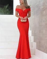 Item Description Charming Jersey Mermaid Dress Featuring Off Shoulder Neckline With Empire Waistl Red Dresses Classy Evening Dresses Prom Red Prom Dress Long