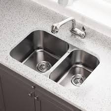 Mr Direct Undermount Stainless Steel 28 In Double Bowl Kitchen Sink 530l The Home Depot Double Bowl Kitchen Sink Sink Undermount Kitchen Sinks