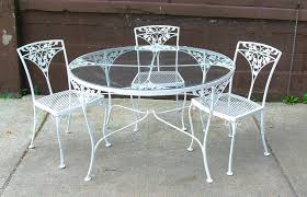 Dining Table Fascinating Round White Wrought Iron Outdoor Table Wrought Iron Patio Set Iron Patio Furniture Patio Table