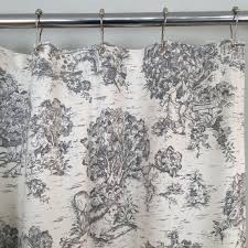 Grey Toile Shower Curtain 72 X 72 Or 72 X 84 Farmhouse Shower Curtain Farmhouse Shower Fabric Shower Curtains