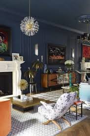 Paint Your Walls Trim Even Your Ceiling The Same Color Seriously Dark Blue Walls Living Room Colors Blue Ceilings