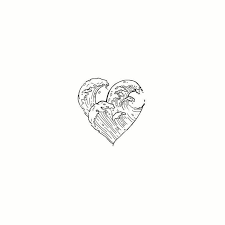 Tattoo Heart Sea Today Pin Dessin Coeur Tatouage Vague Tatouages Ocean