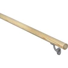 Kit Main Courante Pin Massif Brut Main Courante Bois Rampe Escalier Main Courante