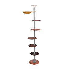Amazon Com Pawhut 104 Floor To Ceiling Adjustable Spiral Climbing Cat Tree Tower Pet Supplies Cat Tree Cat Climbing Tree Modern Cat Tree