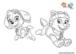 Coloriage Pat Patrouille Everest Et Stella Colorier Dessin A Imprimer Coloriage Paw Patrol Coloriage Pat Patrouille Stella Pat Patrouille