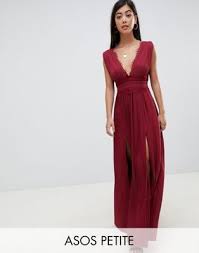 Asos Design Petite Premium Lace Insert Pleated Maxi Dress In 2020 Petite Formal Dresses Maxi Dress Trend Long Sleeve Maxi Dress