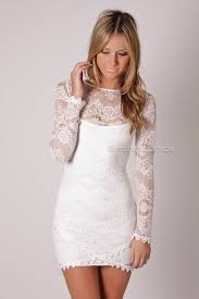 Real Love Lace Long Sleeve Cocktail Dress White White Cocktail Dress Long Sleeve Lace Cocktail Dress Long Sleeve Lace Gown