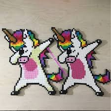 Dabbing Unicorns Bugelperlen Perler Bead Designs Hama Perlen Muster