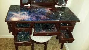 Stunning Galaxy Themed Vanity Galaxy Furniture Space Furniture Catsdiycastle Diy Room Decor Space Furniture Furniture