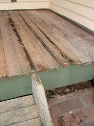 This Tongue And Groove Porch Flooring Is Exposed To The Weather It Suffered Serious Rot Because It Was Not Treated With A P Porch Wood Wood Porch Flooring