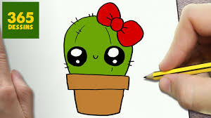 Comment Dessiner Cactus Kawaii Etape Par Etape Dessins Kawaii Dessin Kawaii 365 Dessins Kawaii