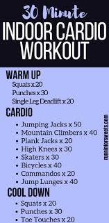 The Best 30 Minute Indoor Cardio Workout Runnin For Sweets In 2020 30 Minute Cardio Workout Cardio Workout At Home Cardio Workout