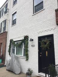 Black And White Rowhome South Philly House Front House Exterior House Inspo