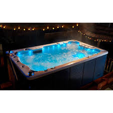 Canadian Spa Company St Lawrence 13 Ft 12 Person Swim Spa Ks 10001 The Home Depot Swim Spa Canadian Spa Hot Tub