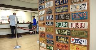 Some Of Allen S License Plate Collection Is On Display In The County Treasurer S Office At The Douglas County Courthouse W License Plate Douglas County Plates
