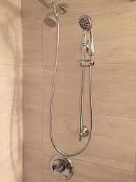 Regular Shower Head And Hand Held Shower Head On Slide Bar Love It Handheld Shower Head Shower Heads Slide Bar