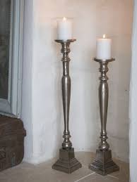 Objects Of Design 248 Silver Floorstanding Candlesticks Mad About The House Floor Candle Holders Floor Candlesticks Floor Candle