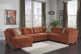 Delta City Orange Sectional Left Living Room Orange Orange Furniture Living Room Living Room Sectional
