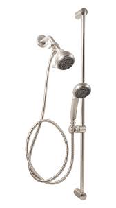 Mariner 3 Dual Shower Head With Slide Bar Shower Heads Dual Shower Heads Dual Shower