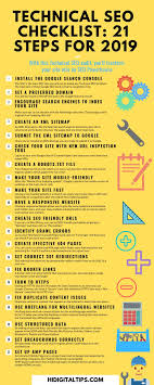 Technical Seo Checklist 2019 Infographic Internet Marketing Seo Seo Marketing Infographic Marketing