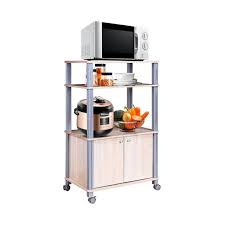 Costway Meuble De Rangement Etagere De Cuisine Roulant En Bois Chariot De Cuisine De Service Micro Ondes 60 X 39 5 X 92 85 97 65 Cm 6971664983531 Meuble Rangement Etagere Cuisine Chariot Cuisine