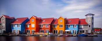 Colorful Houses Reitdiephaven Groningen Netherlands Netherlands Groningen House Colors