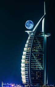 Dark Of The Moon Burj Al Arab In Dubai United Arab Emirates Burj Al Arab Skyscraper Amazing Buildings