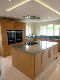 Kitchen Ceiling Extractor Fan Kitchen Island Extractor Hood Suspended Ceiling With Lights And Flat Extractor Hood K Kuchendecken Kuchendesign Beleuchtung Kuche
